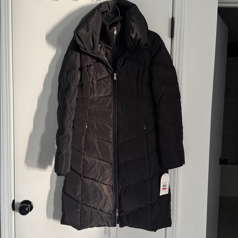 Jessica Simpson Women's Bib Down Puffer Coat High puffy CollarNWT XS